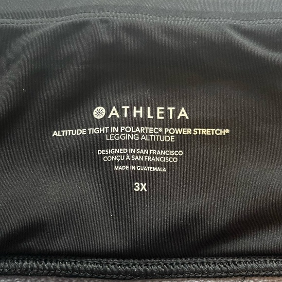 NEW Athleta Altitude Tight Polartec Power Stretch Fleece Lined 3X Plus Size - Picture 8 of 11